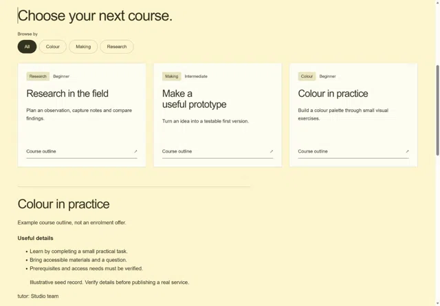 Learning Atlas — Page + CMS preview